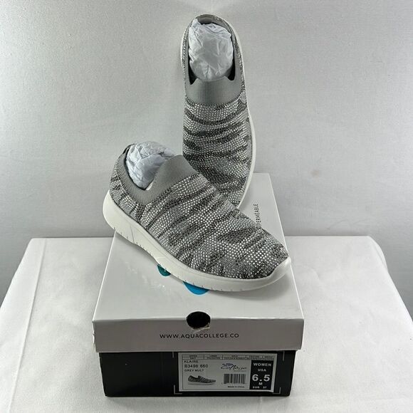 Aqua College Klaire Slip On Studded Zebra Print Sneaker size 6.5 M - Picture 1 of 7